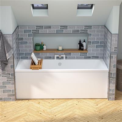 Portland Double Ended (DE) 1900 x 900 x 440mm 5mm Bath - White