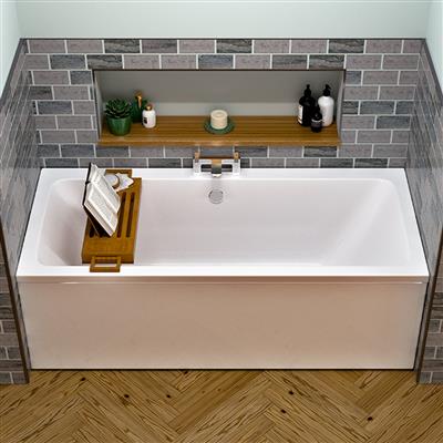 Portland Double Ended (DE) 1900 x 900 x 440mm Beauforte Bath - White