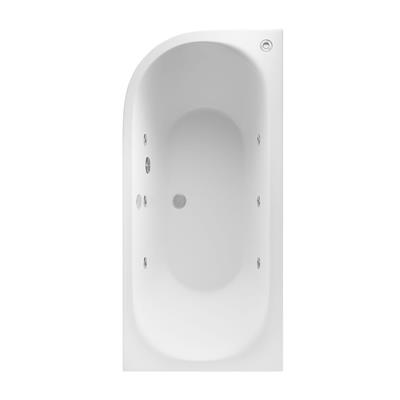 Biscay 1700 x 800 x 440mm Right Hand (RH) 6 Jet Whirlpool Beauforte Bath - White