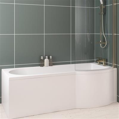 Portland P - Shape front Panel 1600x560mm - White