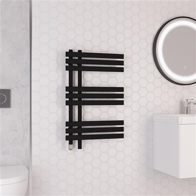 Loddon Dry Element Towel Rail 800 x 500 Matt Black