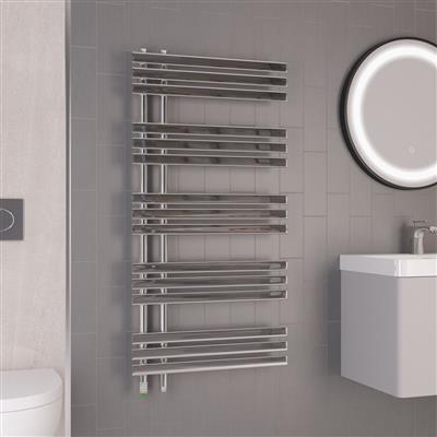 Loddon Dry Element Towel Rail 1200 x 600 Chrome