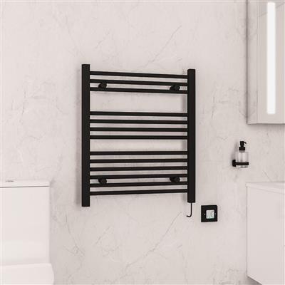 Biava Dry Element Towel Rail 700x600mm Matt Black