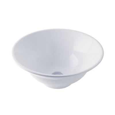 Barbro 46cm x 46cm Cast Marble Sit On Basin - White