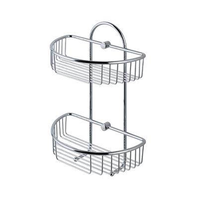 Baskets Double Basket - Chrome