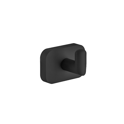 Asti Curved Robe Hook - Matt Black