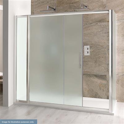 Volente Inline Shower Panel Support Bar - Chrome