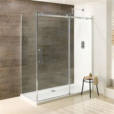 Vanguard 10mm 2000mm x 1000mm Slider Shower Door - Chrome