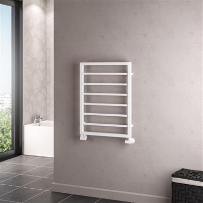 Ryton 800 x 600mm. Towel Rail Matt White