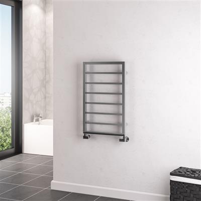 Ryton 800 x 500mm. Towel Rail Chrome