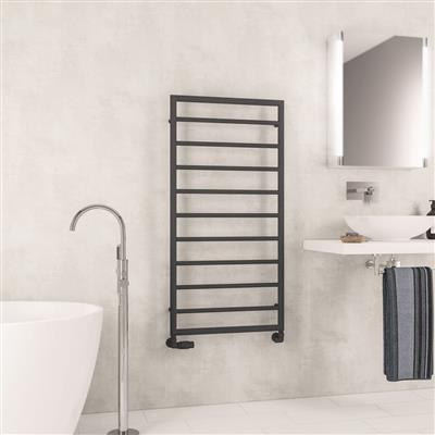 Kenilworth 1200 x 600mm. Towel Rail Matt Anthracite