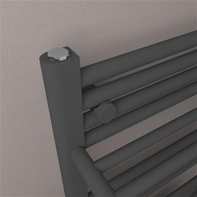 Haddenham Designer Towel Rail 1200x500mm Matt Anthracite