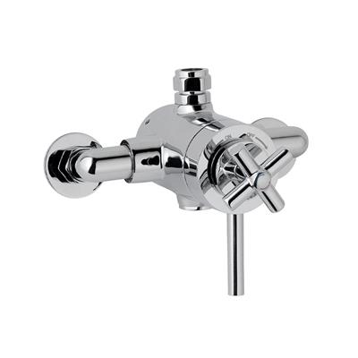 Exposed Thermostatic Crosshead Shower Valve  - Chrome