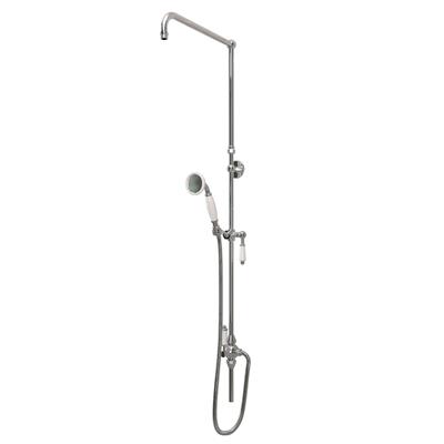 Adjustable Height (1041-1361mm) Stratford Traditional Riser Kit with Diverter & Shower Kit - Chrome