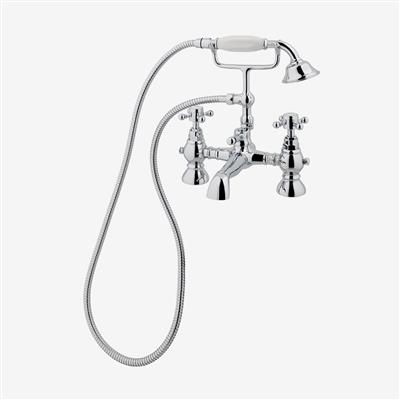 Portobello Bath Shower Mixer (BSM) Tap with Handset Chrome with Handset Chrome