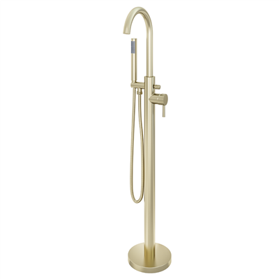 Ardley Floor Standing Manual Mono Tap Brushed Brass