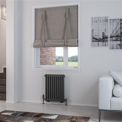 Rivassa 2 Column Radiator 600 x 473mm Matt Anthracite