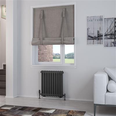 Rivassa 2 Column Radiator 600 x 563mm Matt Anthracite