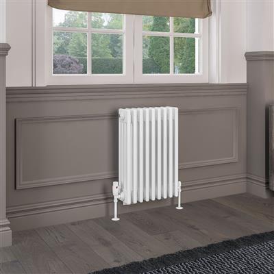 Rivassa 4 Column Radiator 600 x 425mm Gloss White