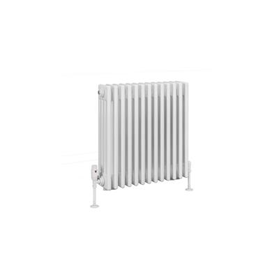 Rivassa 4 Column Radiator 600 x 605mm Gloss White