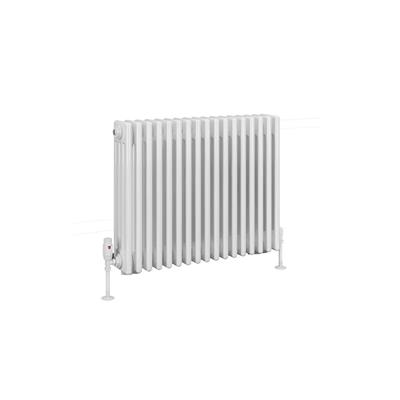 Rivassa 4 Column Radiator 600 x 785mm Gloss White