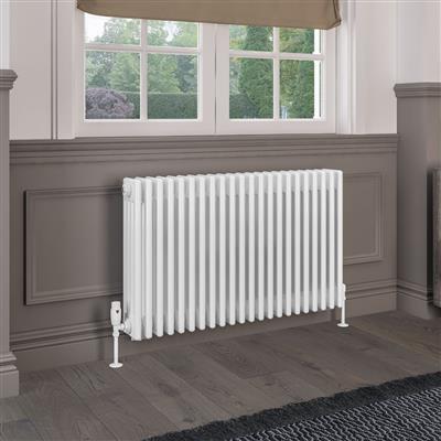 Rivassa 4 Column Radiator 600 x 1010mm Gloss White