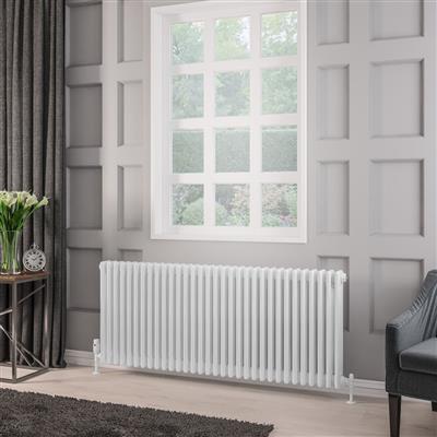 Rivassa 3 Column Radiator 600 x 1460mm Gloss White