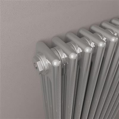 Rivassa 3 Column Radiator 600 x 608mm Chrome Effect