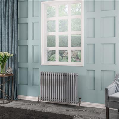 Rivassa 3 Column Radiator 600 x 833mm Chrome Effect