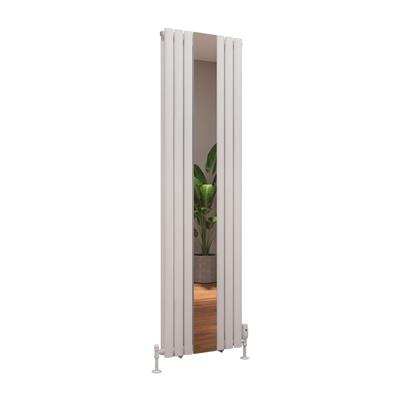 Tunstall Double Mirror 1800 x 500 Radiator Matt White