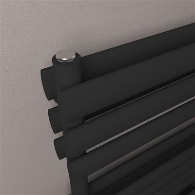 Tunstall Double 1200 x 500 Towel Rail Matt Black