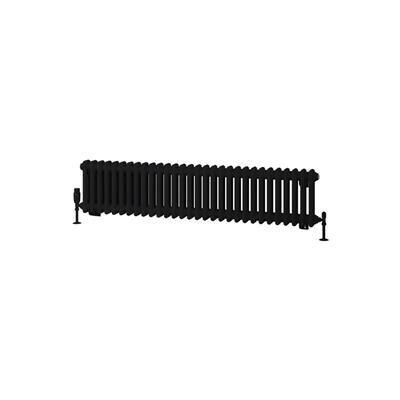 Rivassa 2 Column Radiator 300 x 1373mm Matt Black