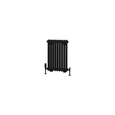 Rivassa 2 Column Radiator 600 x 428mm Matt Black