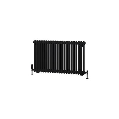 Rivassa 2 Column Radiator 600 x 1010mm Matt Black