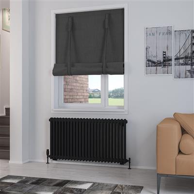 Rivassa 2 Column Radiator 600 x 1148mm Matt Black