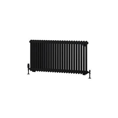 Rivassa 2 Column Radiator 600 x 1148mm Matt Black