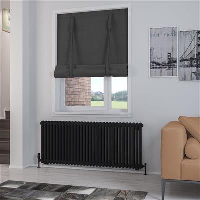 Rivassa 2 Column Radiator 600 x 1460mm Matt Black