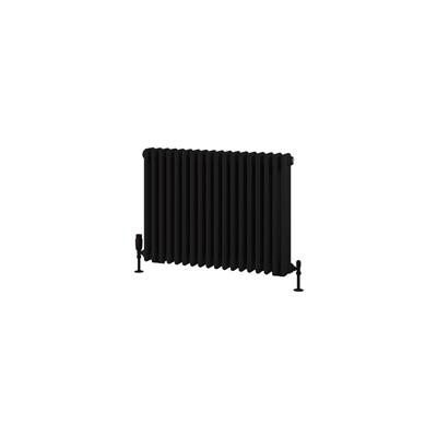 Rivassa 3 Column Radiator 600 x 833mm Matt Black