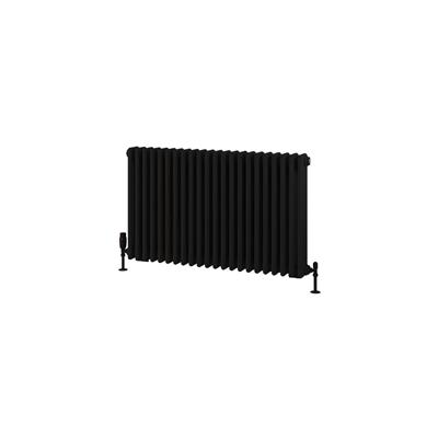 Rivassa 3 Column Radiator 600 x 1010mm Matt Black