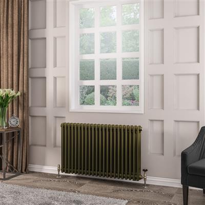 Rivassa 3 Column Radiator 600 x 1010mm Bronze Olive