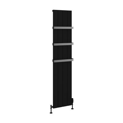 Rosano 1800 x 375 Aluminium Radiator Matt Black