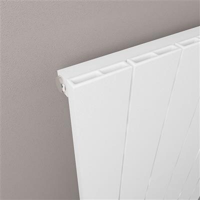 Rosano 1800 x 470 Aluminium Radiator Matt White