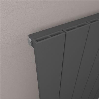 Rosano 1800 x 470 Aluminium Radiator Matt Anthracite