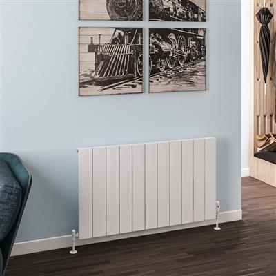 Rosano 600 x 1040 Aluminium Radiator Matt White