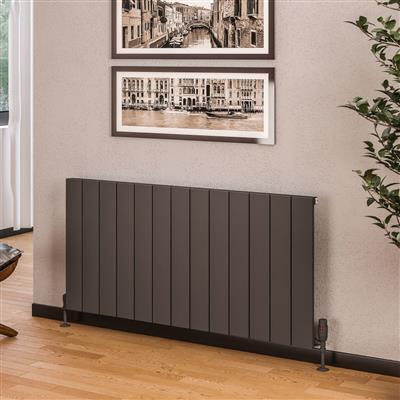 Rosano 600 x 1230 Aluminium Radiator Matt Anthracite