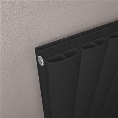 Guardia 1800 x 280 Aluminium Radiator Matt Black