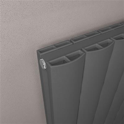 Guardia 1800 x 375 Aluminium Radiator Matt Anthracite