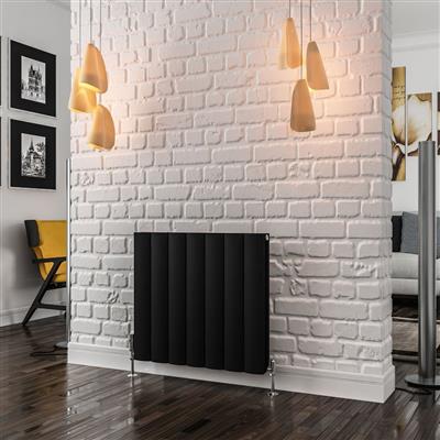 Guardia 600 x 660 Aluminium Radiator Matt Black