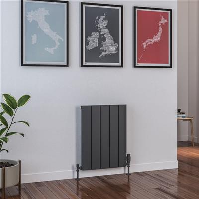 Peretti 600 x 470 Aluminium Radiator Matt Anthracite