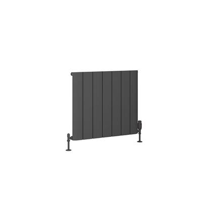 Peretti 600 x 660 Aluminium Radiator Matt Anthracite